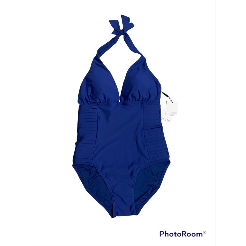 Calvin Klein one piece swimsuit Size 8 in blue NWT